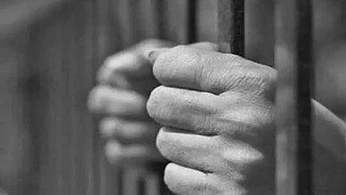 An image of an arrested person used for representational purpose