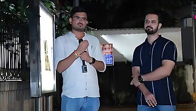 The Lallatop reporter Rajat Pandey and cameraperson Rashid Ali Kazmi