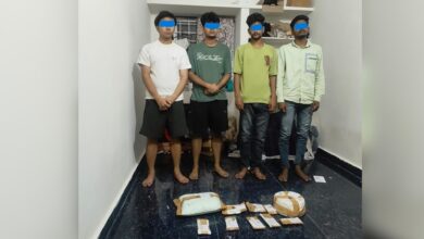 Telangana police ‘EAGLE’ arrested a four-member gang for supplying drugs to university students in Hyderabad