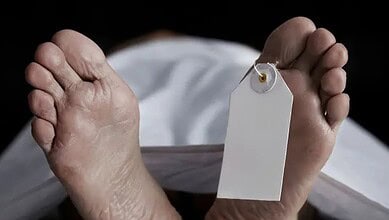 An image of a dead body used for Representational purpose