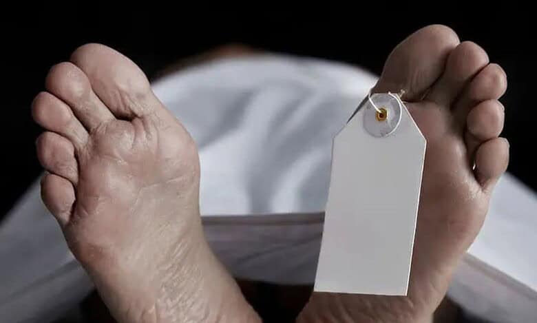 An image of a dead body used for Representational purpose