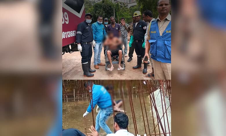 HYDRAA rescues man who fell into under construction sump