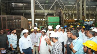 Deputy CM Bhatti Vikramarka visited Andhra Pradesh Heavy Machinery and Engineering Limited (APHMEL)