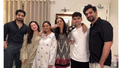 Bilal Abbas Khan and Hania Aamir's drama BTS photos