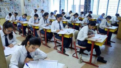 Representative image of students writing CBSE board exams in a classroom.