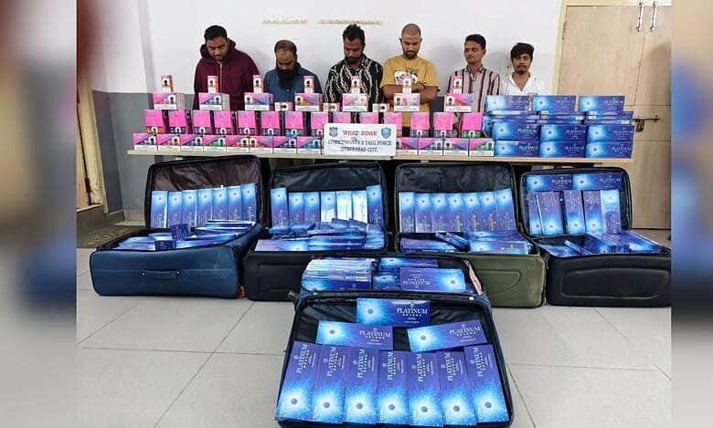 Six held with foreign cigarettes in Hyderabad