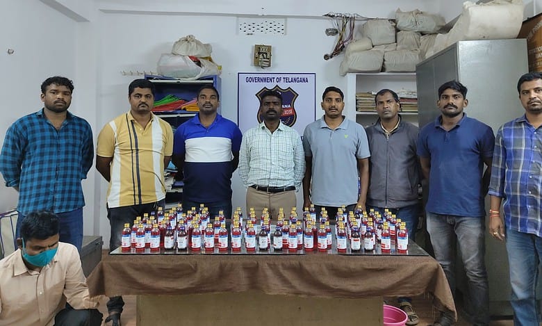 102 cough syrup bottles seized from Hyderabad man