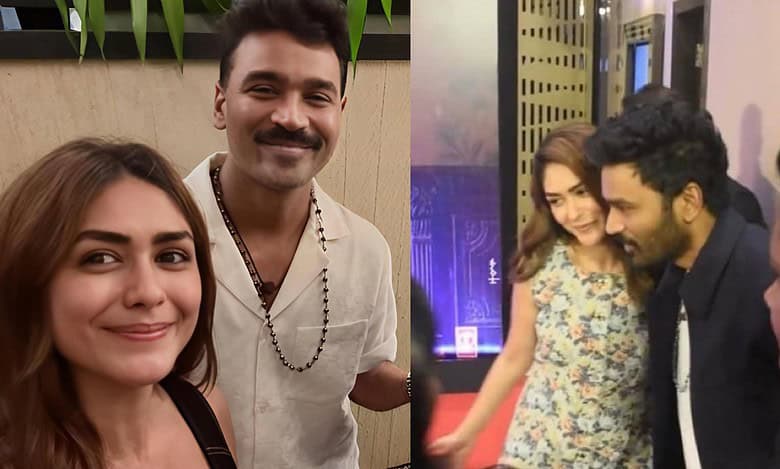 Dhanush and Mrunal Thakur