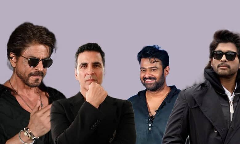 Actors Shah Rukh Khan, Akshay Kumar, Prabhas and Allu Arjun