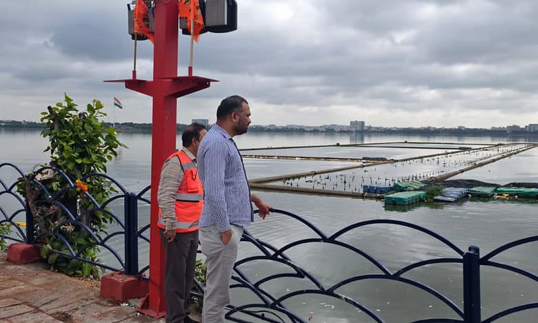 GHMC commissioner inspects Ganesh immersion arrangements in Hyderabad