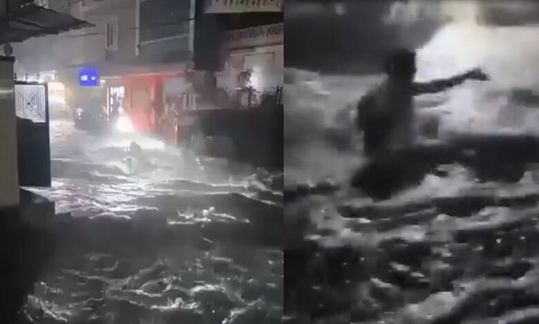 Two men were swept away during rain in Hyderabad