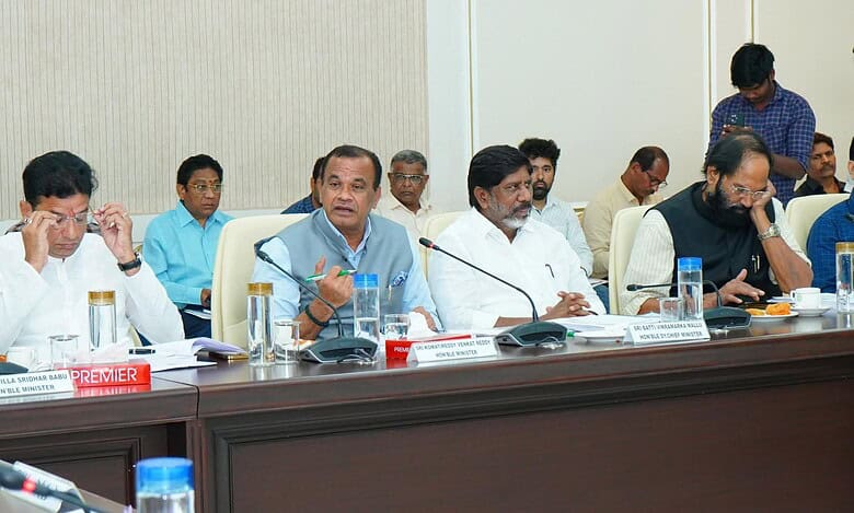 Sub-Committee of ministers on Infrastructure & Capital Works held a meeting on improving road infrastructure in Telangana