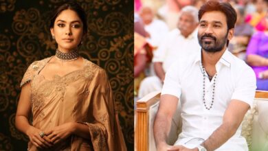 Mrunal Thakur and Dhanush