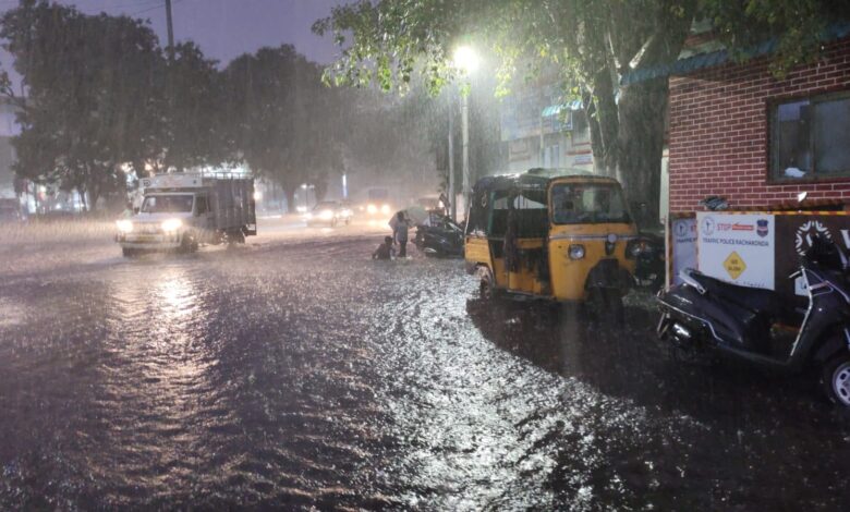 Rains in Hyderabad