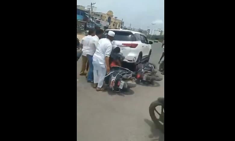 Road rage attack in Hyderabad