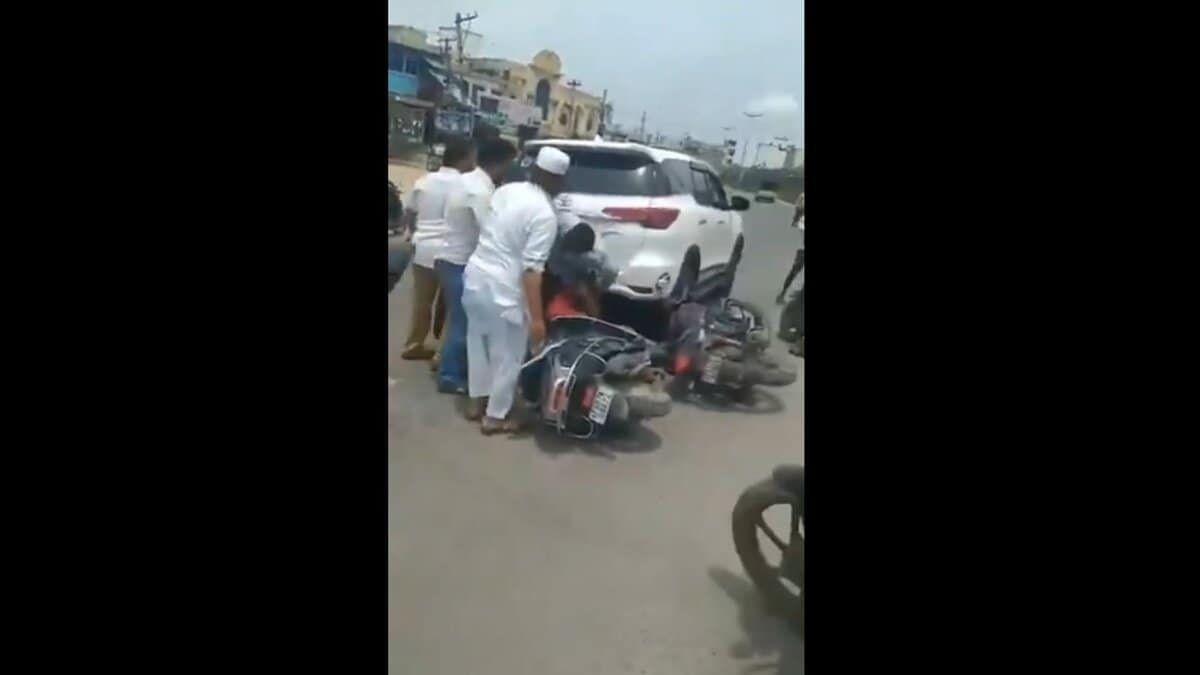 Road rage attack in Hyderabad