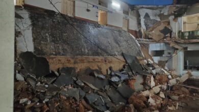 Telangana rains: Collectorate building partially collapses in Adilabad