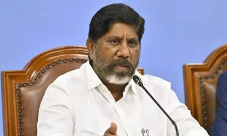 Telangana Deputy CM Bhatti Vikramarka addresses a meeting