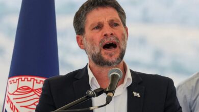 The image of Israeli Finance Minister Bezalel Smotrich.