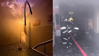 Fire accident in Madhapur