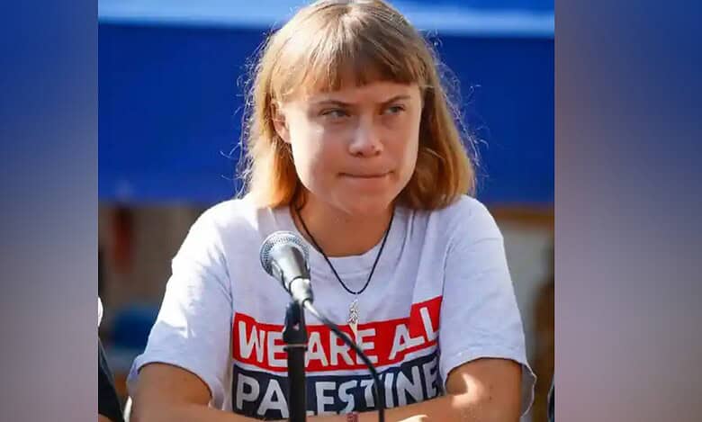 The image of Swedish activist Greta Thunberg