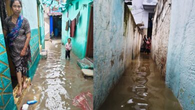 People urge HYDRAA and GHMC authorities to free them from floods by removing nala encroachments.