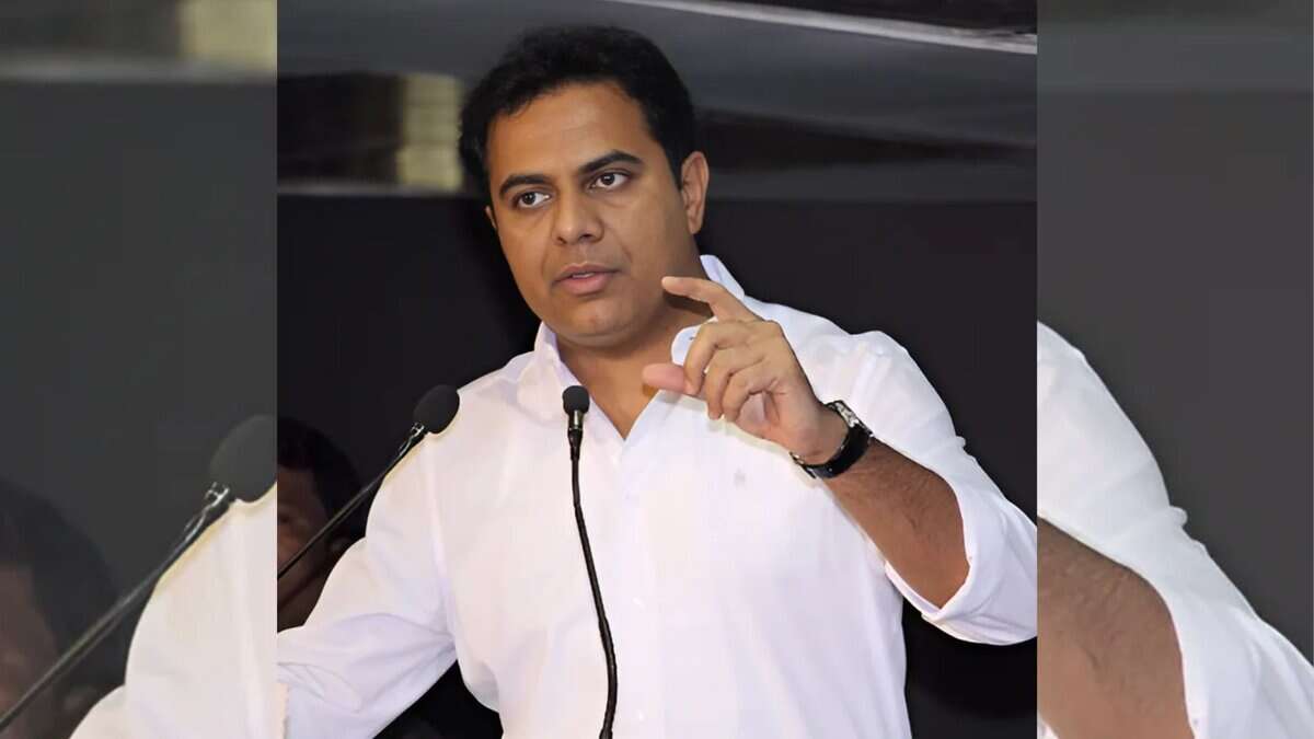 Image of BRS working president KTR