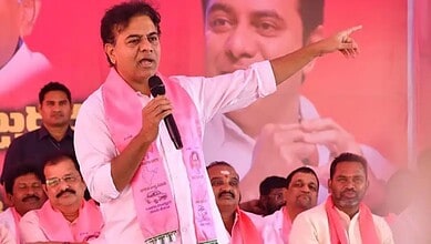 Image of BRS working president KTR
