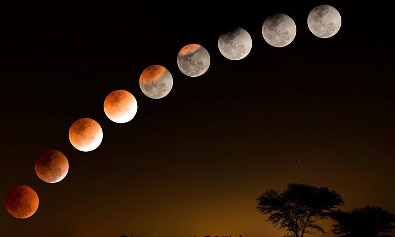 India witnesses rare Blood Moon: 82 minutes of coppery-red lunar glory