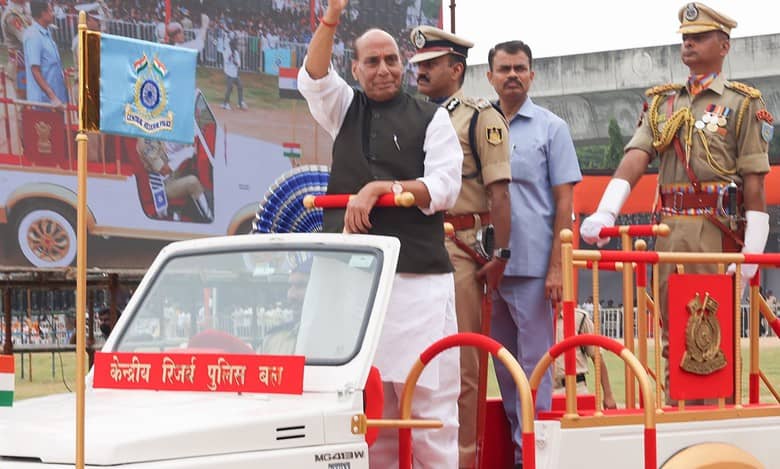 Rajnath singh celebrates Hyderabad Liberation Day in Hyderabad (Telangana).