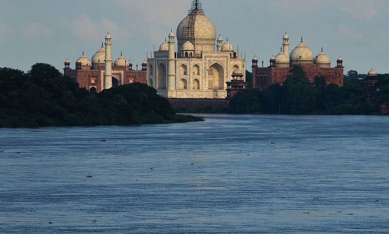 Water reaches walls of Taj Mahal due to rising Yamuna levels in Agra
