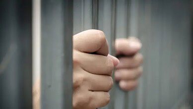 An image of an arrested person used for Representational purpose