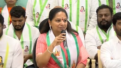 Telangana Jagruthi president K Kavitha