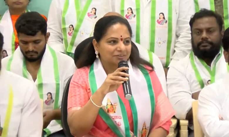 Telangana Jagruthi president K Kavitha
