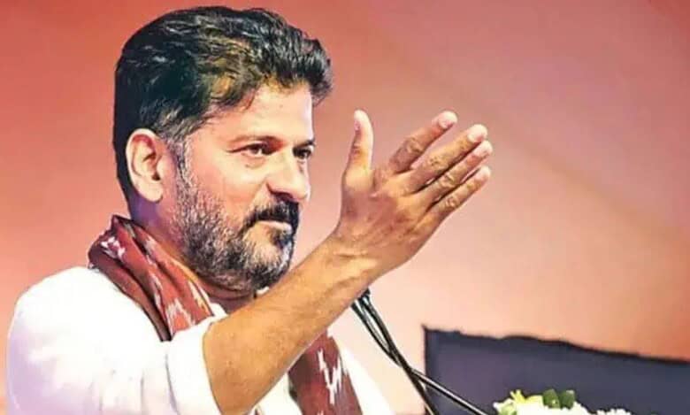 Revanth Reddy addresses a gathering