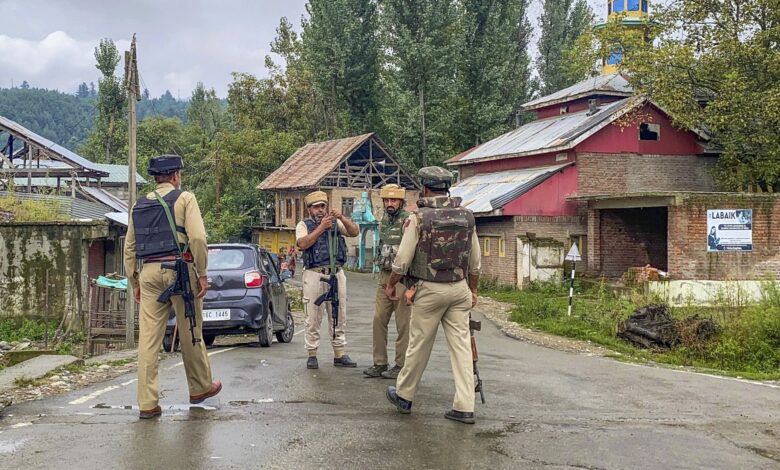 Two unidentified terrorists were killed and three soldiers injured in an encounter in Kulgam district of Jammu and Kashmir on Monday