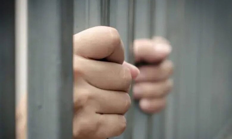 A representational image of an arrested person