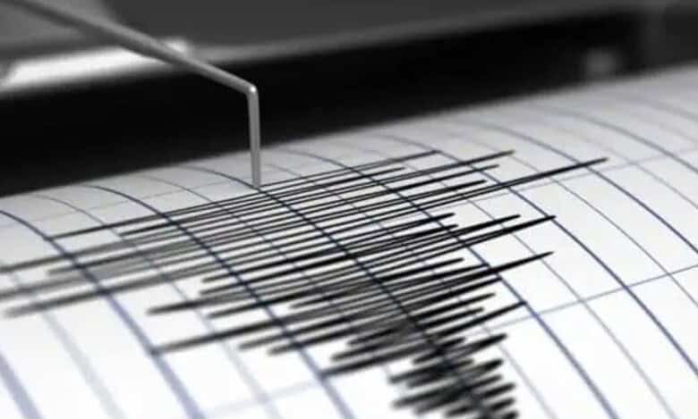 A representational image depicting an earthquake