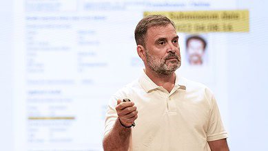 Leader of Opposition in the Lok Sabha and Congress leader Rahul Gandhi. (PTI Photo/Salman Ali)