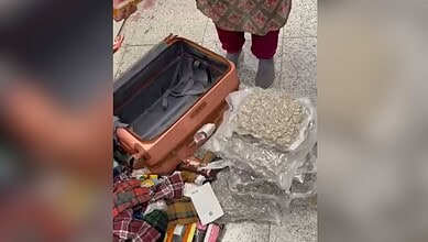 marijuana in Hyderabad Airport