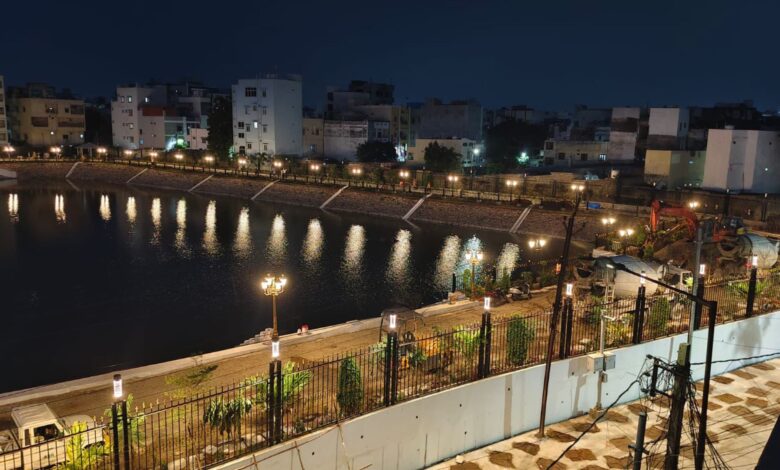 Bathukamma Kunta lake in Hyderabad