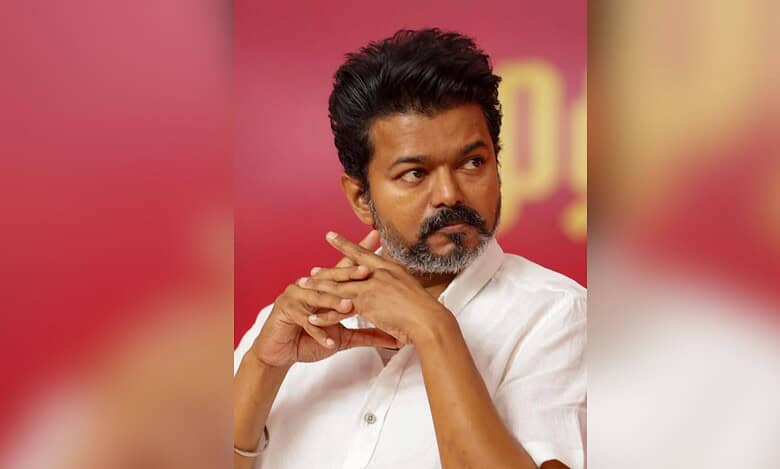 Actor-turned-politician and TVK founder Vijay