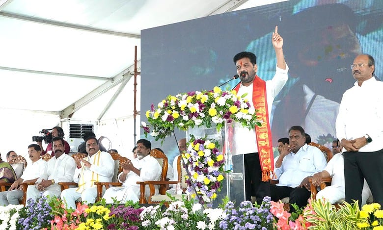 Telangana CM Revanth Reddy laid the foundation stones for two major projects for the Bharat Future City