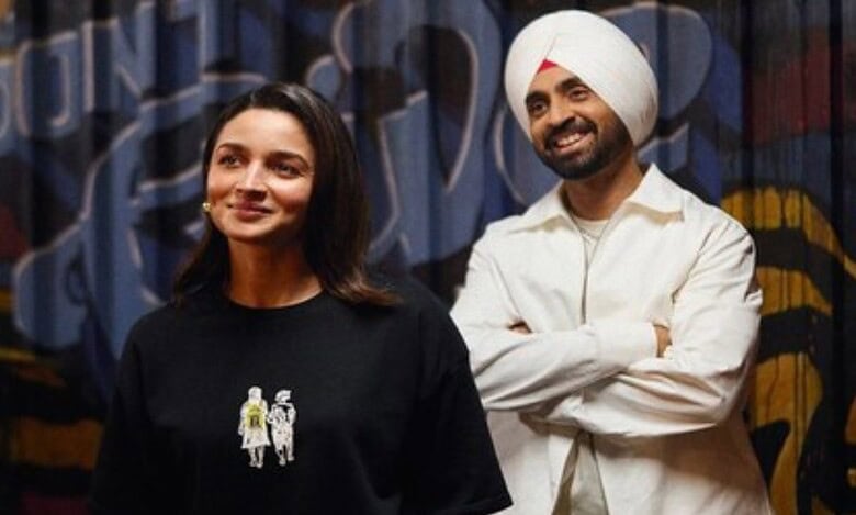 Alia Bhatt and Diljit Dosanjh