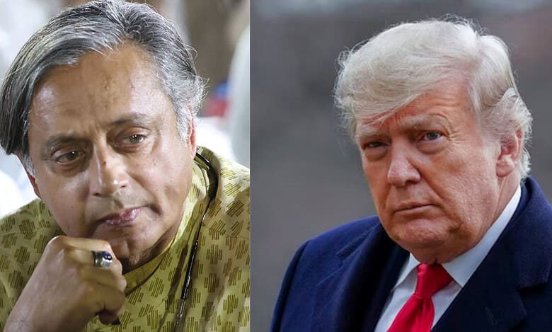 Shashi Tharoor and Donald Trump
