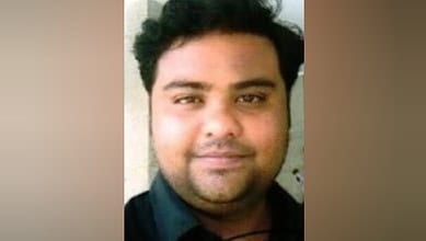 The image of Harshit Babulal Jain, accused in an Rs 2,300 crore fraud case, deported from UAE.