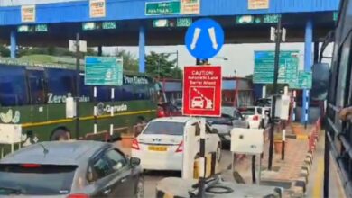 Pantangi Toll Plaza choked due to holiday rush