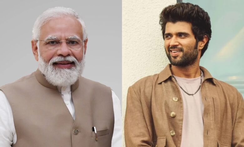 PM Modi and Vijay Deverakonda