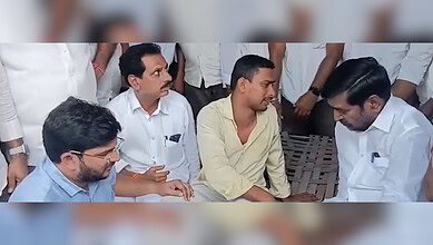 Farmer in Telangana's Nalgonda was allegedly assaulted by police for participating in a urea protest.