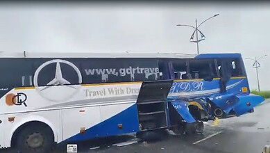 Bus collides with stationary lorry in Telangana's Nizamabad, 9 injured